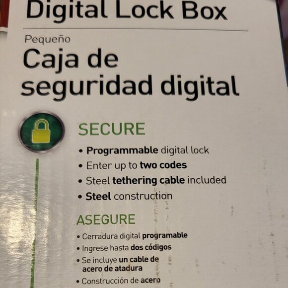 UNUSED SentrySafe Small Digital Lock Box - Picture 4 of 10